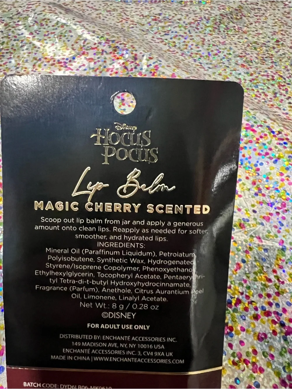 Disney Hocus Pocus Lip Balm with Character Packaging - Black Cauldron